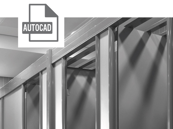 Suspended Cubicles AutoCad File