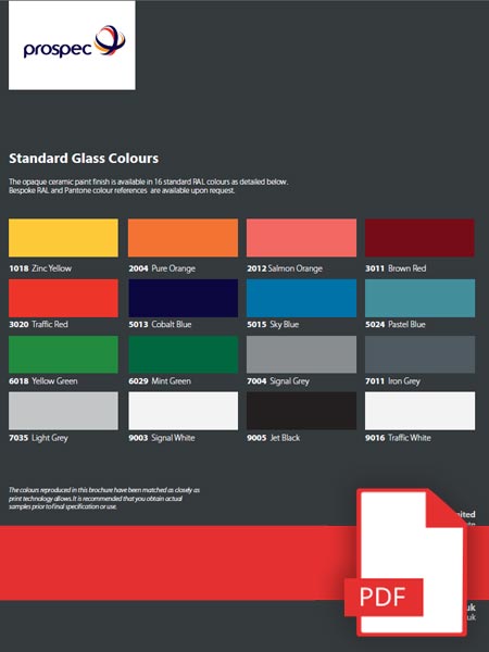 Glass Colour Chart